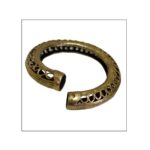 Brass Bangle | Open cuff style