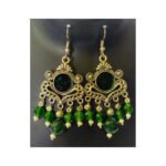 Onyx stone earring | Green color