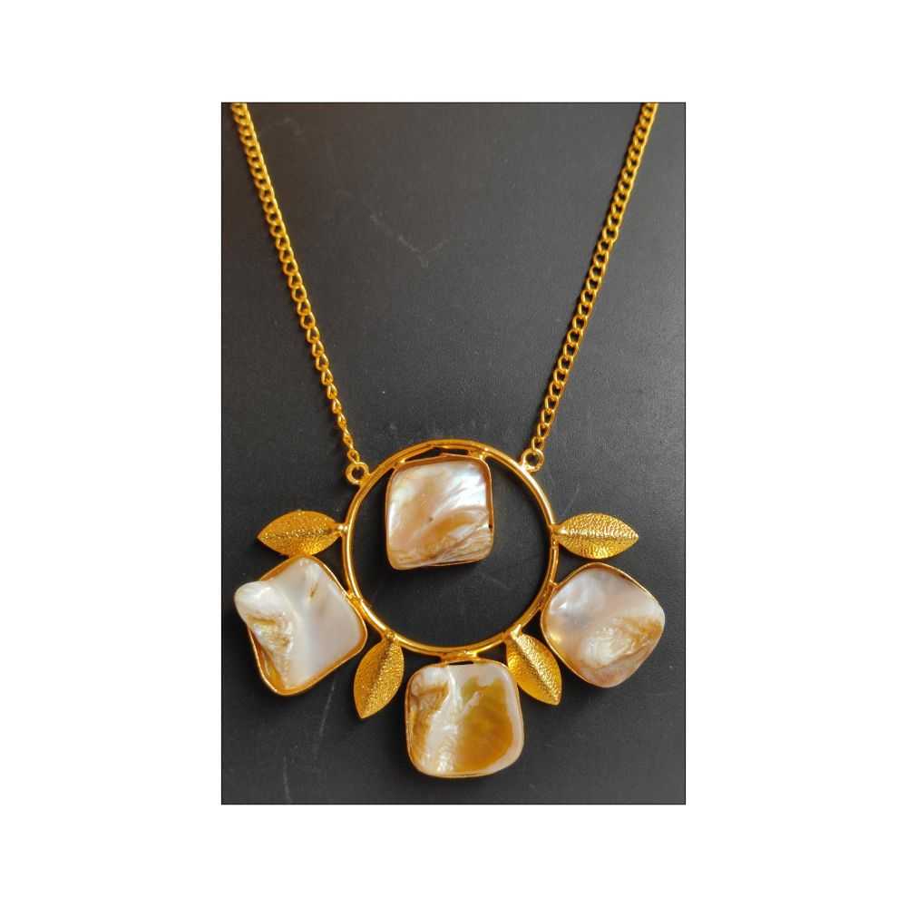 Mother of Pearl and Brass Jewelry - Image 2