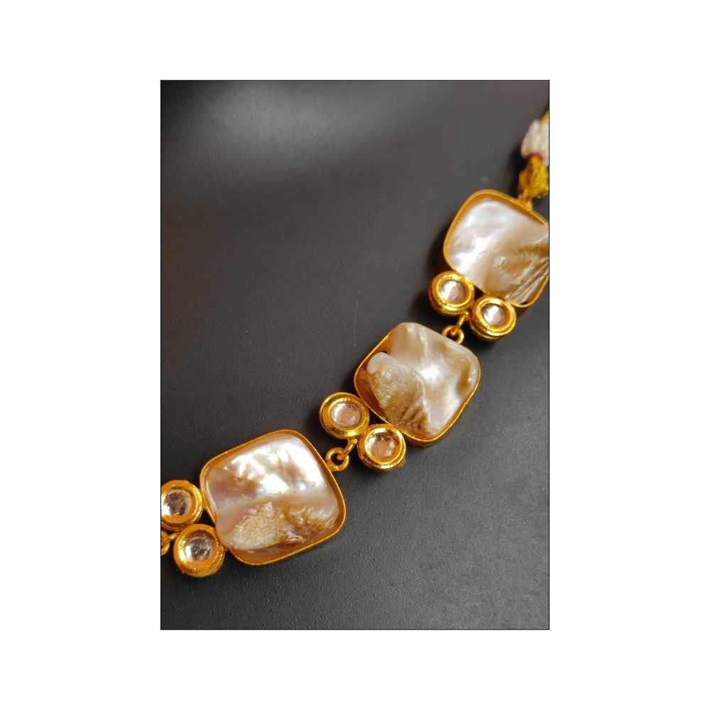 Mother of Pearl and Brass Jewelry - Image 2