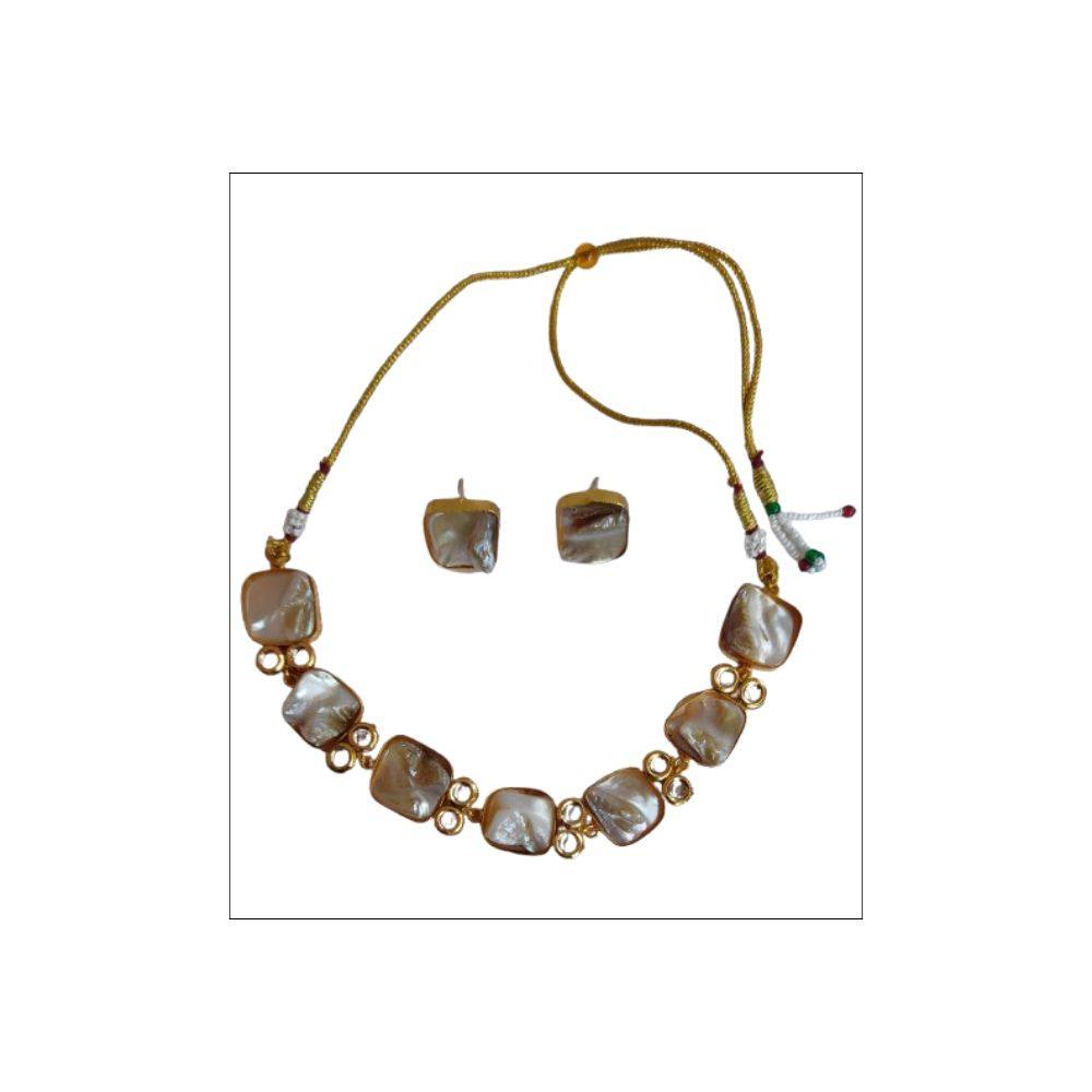 Mother of Pearl and Brass Jewelry - Image 4